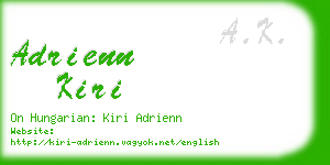 adrienn kiri business card